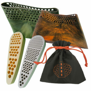 Pack + : 2 Chaussettes + 2 Amortisseurs Nid d'abeille + Sac de transport